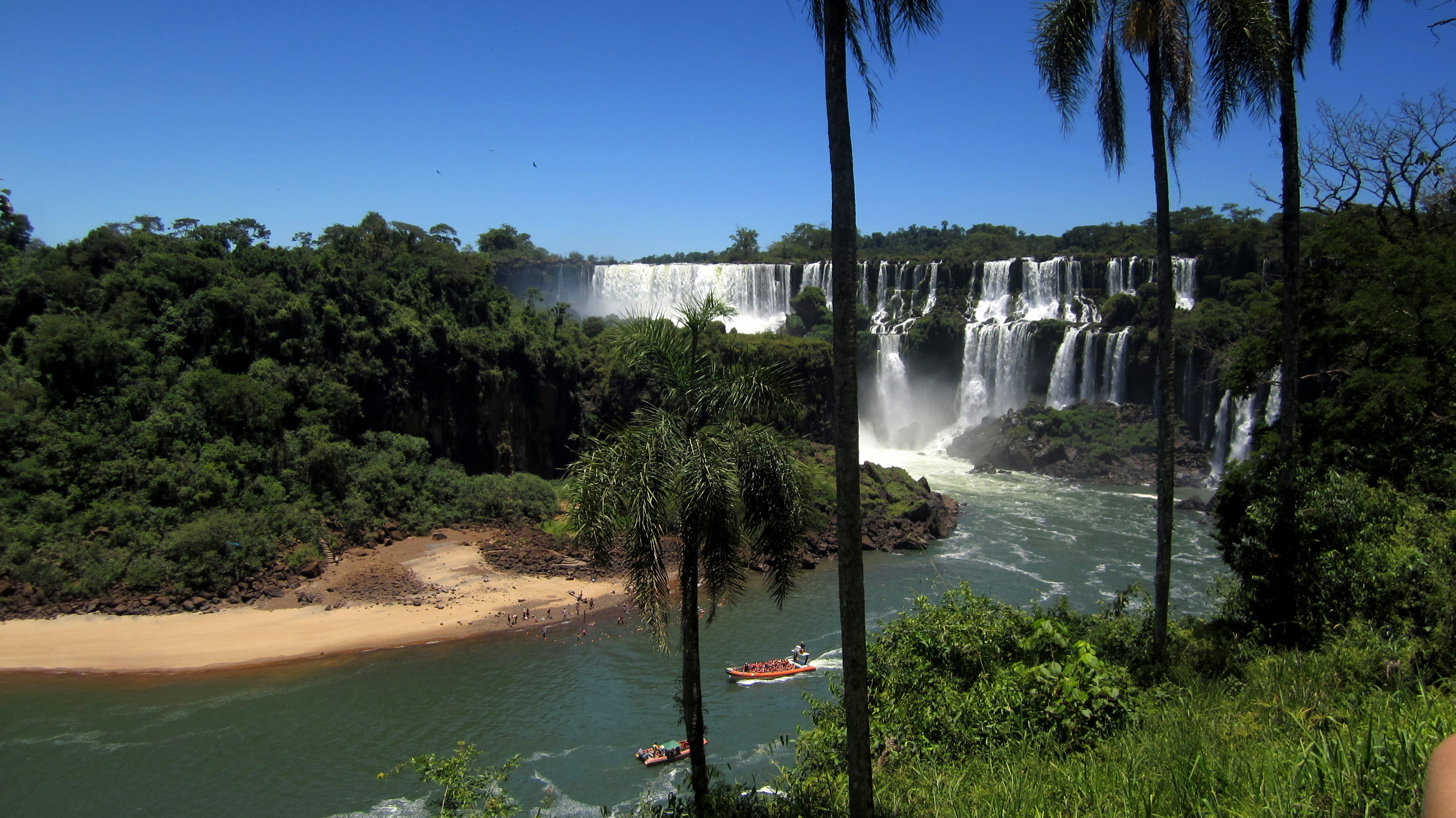 Iguazu Falls from a distance