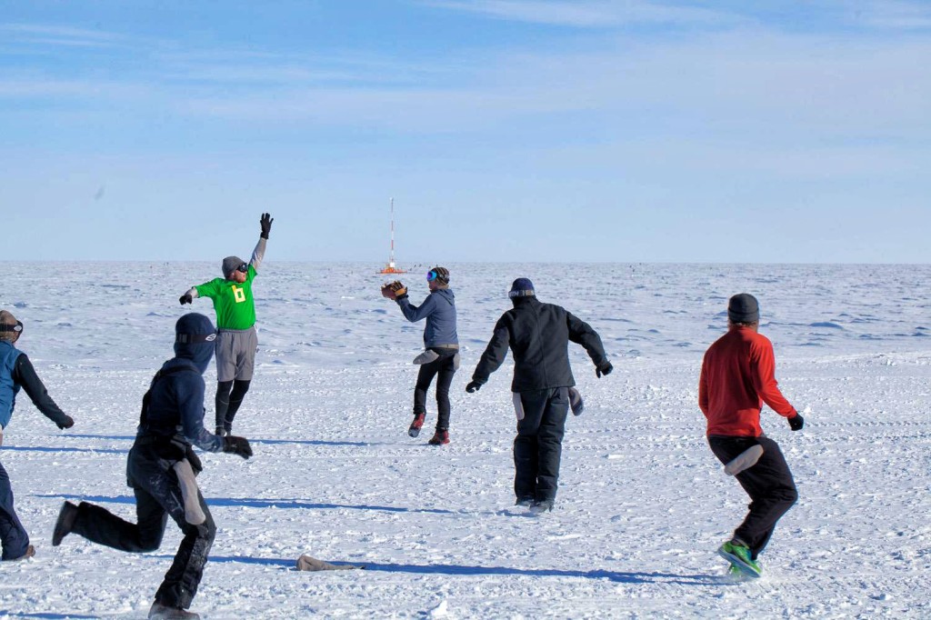 football game on the south pole