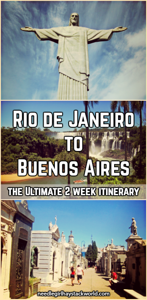 Rio de Janeiro to Buenos Aires itinerary