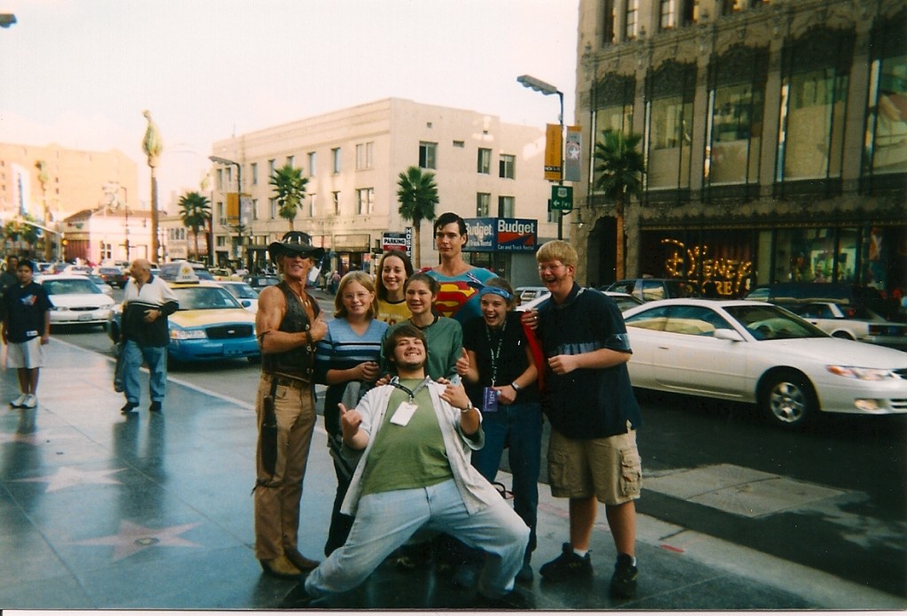 The first trip to LA -- 2001