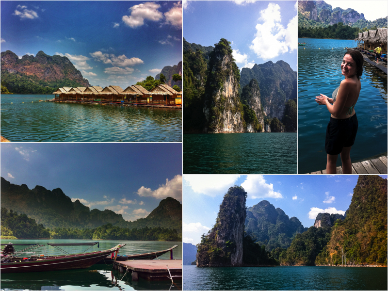 Cheow Lan Lake iPhone kollázs