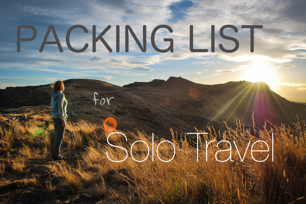 packing list and travel resources for solo travel