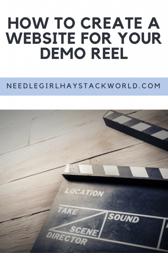 how to create a website for demo reel